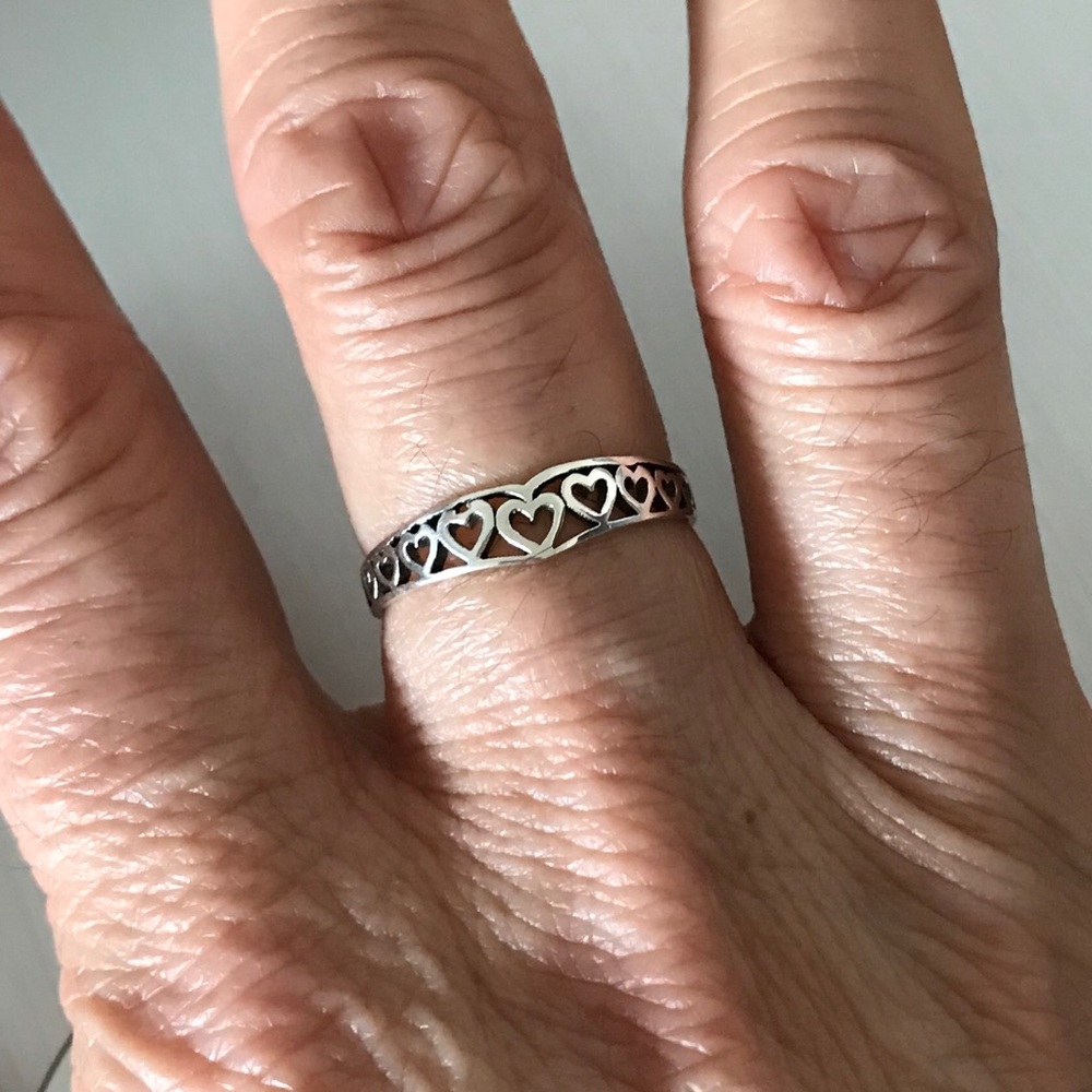 Sterling Silver Multiple Heart Ring - image 3